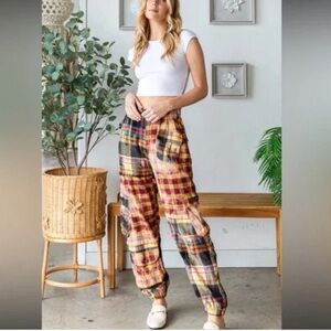 Oli & Hali Plaid Flannel Joggers